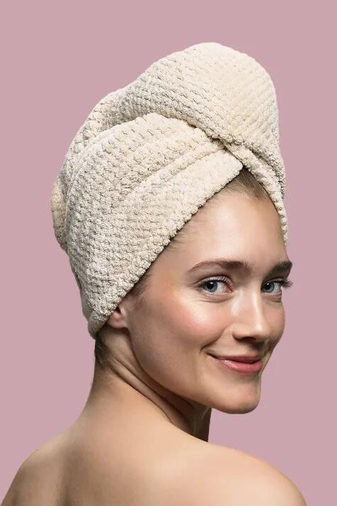 Hårhåndklæde - sand